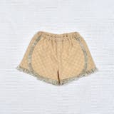 ベージュ系 | 綿レースフリルショートパンツ(70~90cm) | fillot de bébé réduction