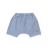 ブルー系 | リップルストライプショートパンツ(70~90cm) | fillot de bébé réduction