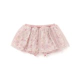 ピンク系 | 【お揃い】チュールフラワースカートブルマ(60~90cm) | fillot de bébé réduction