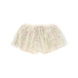 ベージュ系 | 【お揃い】チュールフラワースカートブルマ(60~90cm) | fillot de bébé réduction