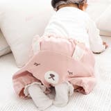 ピンク | 【お揃い】アニマルフェイスパッチブルマ(60~90cm) | fillot de bébé réduction