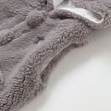 【お揃い】モコモコ耳付きフードフリースベスト(60~90cm) | fillot de bébé réduction | 詳細画像21 