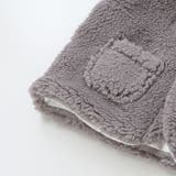 【お揃い】モコモコ耳付きフードフリースベスト(60~90cm) | fillot de bébé réduction | 詳細画像24 