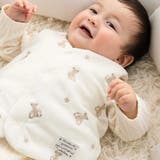 【お揃い】マイクロフリースクマ刺しゅうベスト(60~90cm) | fillot de bébé réduction | 詳細画像4 