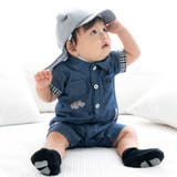 【 UVカット 】オックスくま耳日よけ付きキャップ(44~50cm) | fillot de bébé réduction | 詳細画像2 