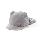 【 UVカット 】オックスくま耳日よけ付きキャップ(44~50cm) | fillot de bébé réduction | 詳細画像7 