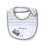 【お揃い】ボーダー切り替え汽車モチーフスタイ | fillot de bébé réduction | 詳細画像2 