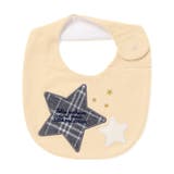 【お揃い】チェック柄ジャガード星パッチワークスタイ | fillot de bébé réduction | 詳細画像2 