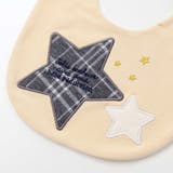 【お揃い】チェック柄ジャガード星パッチワークスタイ | fillot de bébé réduction | 詳細画像5 