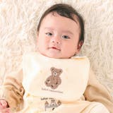 裏毛クマパッチ刺しゅうスタイ | fillot de bébé réduction | 詳細画像2 