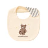 裏毛クマパッチ刺しゅうスタイ | fillot de bébé réduction | 詳細画像3 