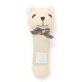 ベージュ | 【日本製】クマ ウサギスティックラトル | fillot de bébé réduction
