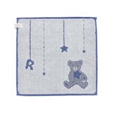 ブルー | ルウちゃんジャガードハンカチ | fillot de bébé réduction