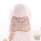 【 UVカット 】【お揃い】リバティプリントリボン日よけ付きハット(46~50c… | fillot de bébé réduction | 詳細画像6 