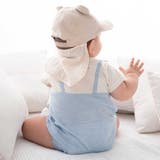 【 UVカット 】オックスくま耳日よけ付きキャップ(44~50cm) | fillot de bébé réduction | 詳細画像4 