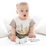 オーガニックコットンクマチェック半袖Tシャツ(70~90cm) | fillot de bébé réduction | 詳細画像2