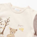 オーガニックコットンクマチェック半袖Tシャツ(70~90cm) | fillot de bébé réduction | 詳細画像6