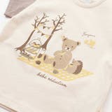オーガニックコットンクマチェック半袖Tシャツ(70~90cm) | fillot de bébé réduction | 詳細画像8