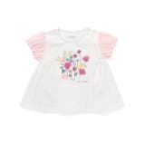 天竺花柄プリントパフスリーブTシャツ(70~90cm) | fillot de bébé réduction | 詳細画像11 