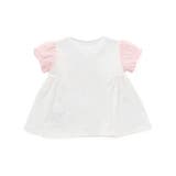 天竺花柄プリントパフスリーブTシャツ(70~90cm) | fillot de bébé réduction | 詳細画像12 