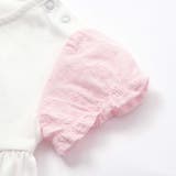 天竺花柄プリントパフスリーブTシャツ(70~90cm) | fillot de bébé réduction | 詳細画像13 