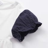 天竺花柄プリントパフスリーブTシャツ(70~90cm) | fillot de bébé réduction | 詳細画像8 