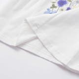 天竺花柄プリントパフスリーブTシャツ(70~90cm) | fillot de bébé réduction | 詳細画像9 