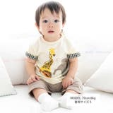 天竺アニマルプリントTシャツ(70~90cm) | fillot de bébé réduction | 詳細画像2