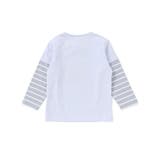 【お揃い】ボーダー袖切り替え汽車プリント長袖Tシャツ(70~90cm) | fillot de bébé réduction | 詳細画像6 