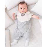 オーガニック 天竺 ボーダー クマ カバー オール (70~80cm) | fillot de bébé réduction | 詳細画像5