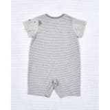 オーガニック 天竺 ボーダー クマ カバー オール (70~80cm) | fillot de bébé réduction | 詳細画像7