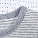 オーガニック 天竺 ボーダー クマ カバー オール (70~80cm) | fillot de bébé réduction | 詳細画像8