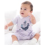 海モチーフカバーオール(70~80cm) | fillot de bébé réduction | 詳細画像1