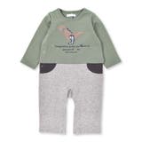 裏毛恐竜パッチカバーオール(70~80cm) | fillot de bébé réduction | 詳細画像13