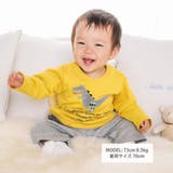 裏毛恐竜パッチカバーオール(70~80cm) | fillot de bébé réduction | 詳細画像2