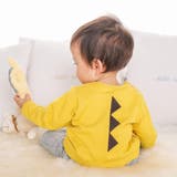 裏毛恐竜パッチカバーオール(70~80cm) | fillot de bébé réduction | 詳細画像4