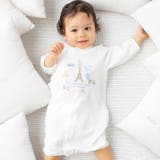 ホワイト | テレコフェイスアース刺しゅうベンリオール(50~75cm) | fillot de bébé réduction