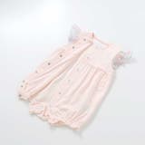 オーガンジー花柄プリントチュニック+カバーオールセット(70~80cm) | fillot de bébé réduction | 詳細画像13