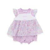 オーガンジー花柄プリントチュニック+カバーオールセット(70~80cm) | fillot de bébé réduction | 詳細画像23