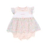 オーガンジー花柄プリントチュニック+カバーオールセット(70~80cm) | fillot de bébé réduction | 詳細画像6