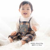 【お揃い/オーガニック】チェックカバーオール | fillot de bébé réduction | 詳細画像2 