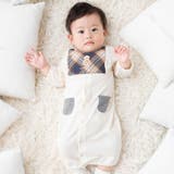 オフホワイト | 【お揃い/オーガニック】チェック2WAYオール(50~75cm) | fillot de bébé réduction