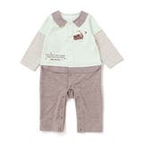 【お揃い】ボーダー袖切り替え長袖カバーオール(70~80cm) | fillot de bébé réduction | 詳細画像17 