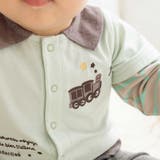 【お揃い】ボーダー袖切り替え長袖カバーオール(70~80cm) | fillot de bébé réduction | 詳細画像5 