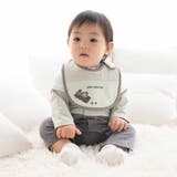【お揃い】ボーダー袖切り替え長袖カバーオール(70~80cm) | fillot de bébé réduction | 詳細画像6 
