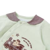 【お揃い】天竺汽車パッチ長袖2WAYオール(50~75cm) | fillot de bébé réduction | 詳細画像6