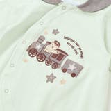 【お揃い】天竺汽車パッチ長袖2WAYオール(50~75cm) | fillot de bébé réduction | 詳細画像7