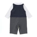 【お揃い】ベスト重ね着風カバーオール(70~80cm) | fillot de bébé réduction | 詳細画像3