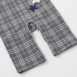 【お揃い】重ね着風チェック柄ジャガード星パッチワークカバーオール(70~80cm… | fillot de bébé réduction | 詳細画像11 