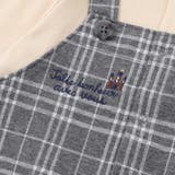 【お揃い】重ね着風チェック柄ジャガード星パッチワークカバーオール(70~80cm… | fillot de bébé réduction | 詳細画像8 